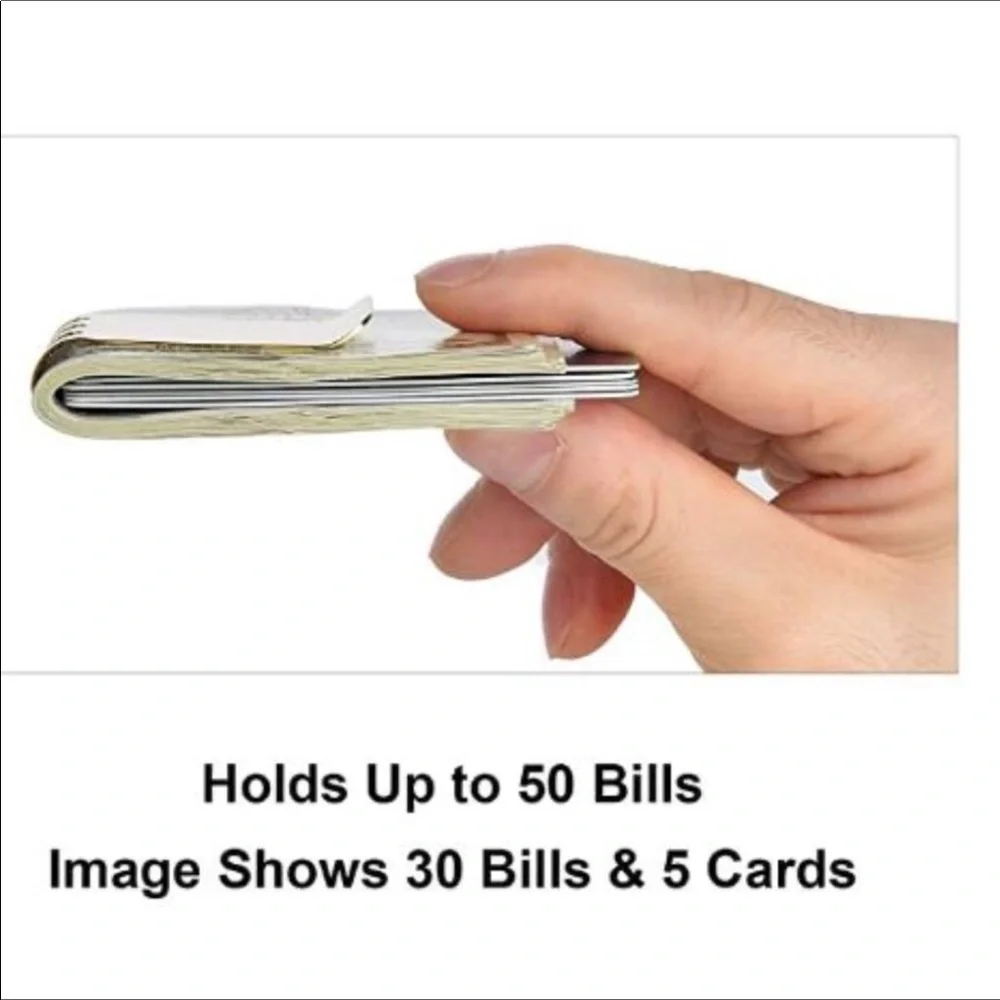 Money Clip Spring Steel Cash Clip New